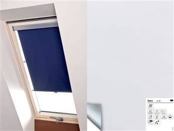 Roleta na okno dachowe OKPOL DECOMATIC D33Z 55x78 zaciemniająca biała (S001)