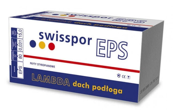Styropian podłogowy SWISSPOR  LAMBDA MAX EPS 80 031 gr. 23 cm