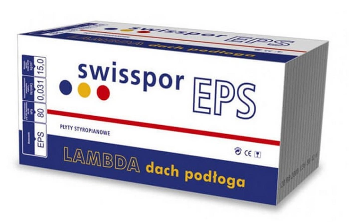 Styropian podłogowy SWISSPOR  LAMBDA MAX EPS 80 031 gr. 23 cm