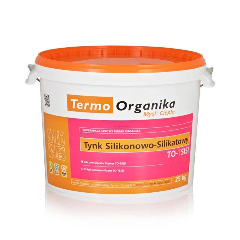 Tynk silikonowo-silikatowy TERMO ORGANIKA TO-TSISI 25kg biały