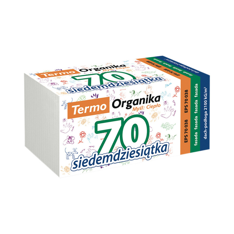 Styropian elewacyjny TERMO ORGANIKA EPS 70 038 gr. 15 cm