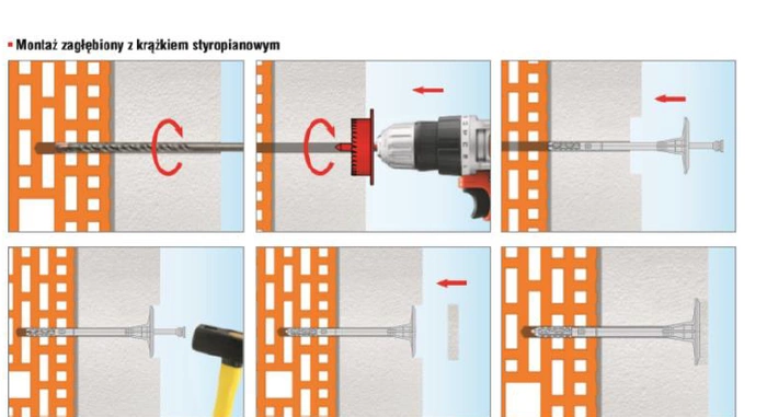 Kołek do mocowania izolacji trzpień metalowy z krótką strefą rozpierania WKRĘT-MET LGX 10x200mm - 200 szt.