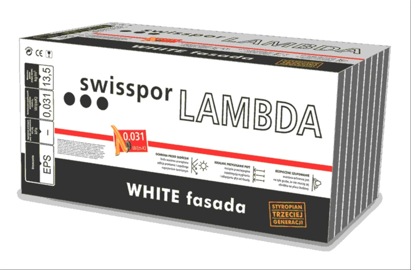 Styropian elewacyjny SWISSPOR LAMBDA WHITE® 031 gr. 20 cm